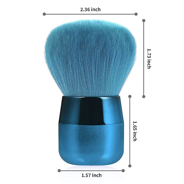 Kynsilakkapölynpoistoharja, Meikkisiveltimen Kynsilakkapölynpuhdistusharja, Pehmeä Kabuki-puhdistusharja Meikille Blue