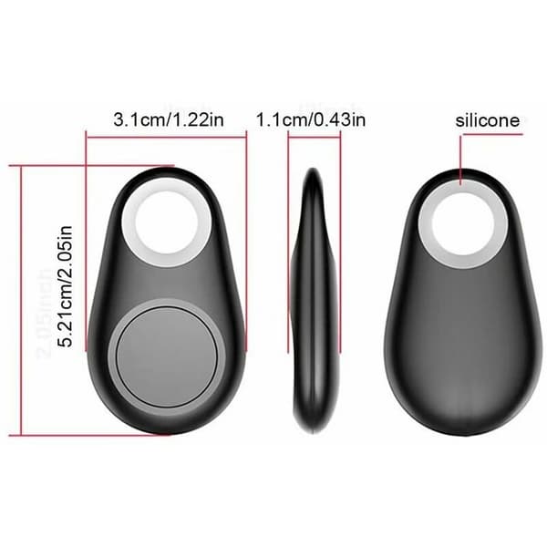 (5-pak) GPS Tracker Smart Nøglefinder Locator Anti-Tab Bluetooth
