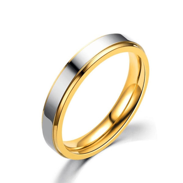 Moteelskende par kvinner titanstål forlovelse bryllupsring bånd smykker US 13 Womens