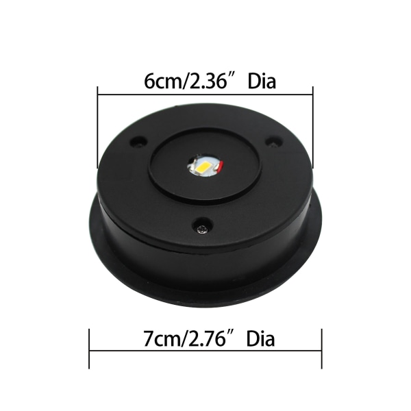 Solcelle-erstatnings-LED-lykt Topp solcellepanel Lampe Erstatningslys Batteriboks For Ytre Diameter Lampe Solcelle-erstatningsbatteri