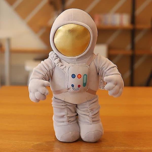 Astronaut Plyschdocka Rymdskepp Dockor Barnens Dag Födelsedagspresent Robotdocka A Grey Backpack