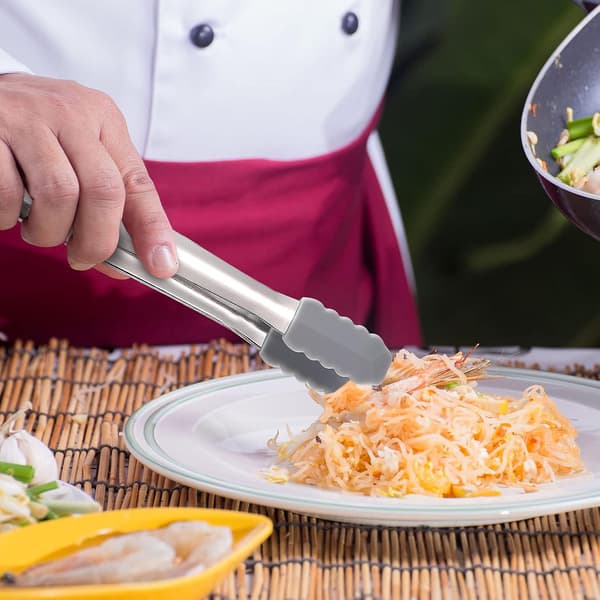 4 Stykker Mini Tænger med Silikonespidser Rustfrit Stål Mini