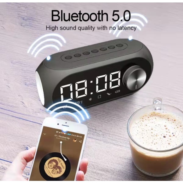 Trådlös bluetooth högtalare, utomhus mini bluetooth högtalare för mobiltelefon dator (den svarta),