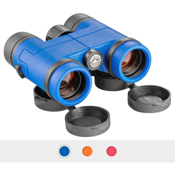 Best Compact Shockproof Binoculars for Kids - Toys Gift for Boys and Girls Ages 4-12 (Blue),