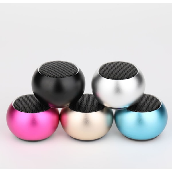 Trådlös Bluetooth-högtalare, mini metall bärbar utomhus Bluetooth-högtalare (blå)