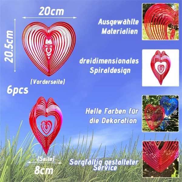 (Hjerte 6) Reflekterende vindmølle, reflekterende fugl