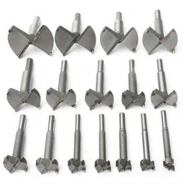16PCS (15MM - 35MM) Træbearbejdning Karbid Forsænker, Installation af Sfæriske Trædøre, Skuffer, Formning Bits Træbor B