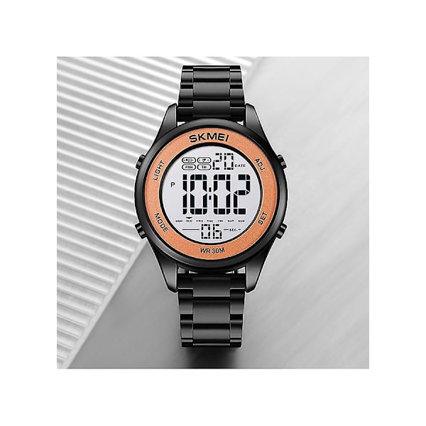 Herrar Mode Utomhus Sport Multifunktion Alarm 5 Bar Vattentät Digital Klocka 1849