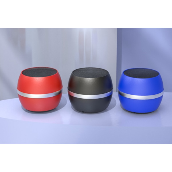 Metallinen langaton bluetooth-kaiutin, pieni ja söpö ulkoauto bluetooth-kaiutin (punainen)