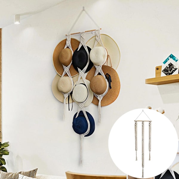 Væggobehæng Elegant Boho Stil Ekstravagant Hængende Væggobehæng Hattehylde Vægdekoration Hjemmeartikler