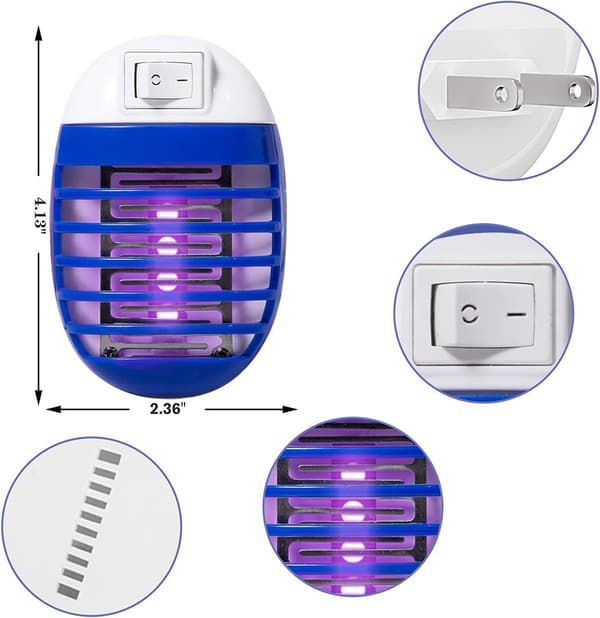 1 st Bug Zapper Inomhus, Flugdödare, Flugfångare med UV