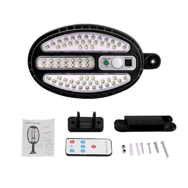 1 stk Solcelled Hagebelysning LED Utendørs Hagebelysning Solcelle Gatebelysning