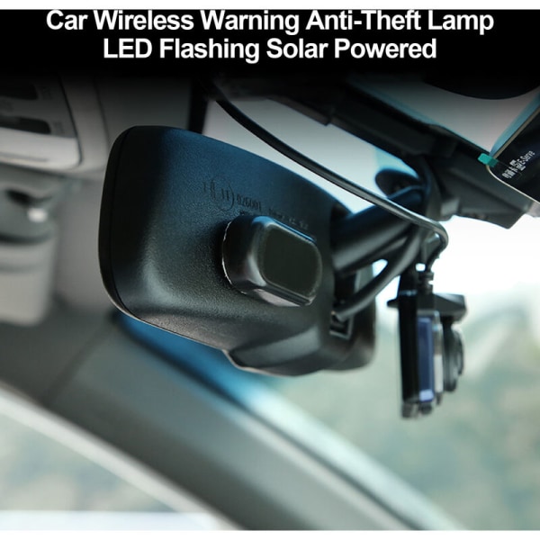 Varningsljus för bilsolar, stöldskyddsenhet, bilsensor, andningsindikator (blå blinkande stöldskyddslampa [Single Pack])