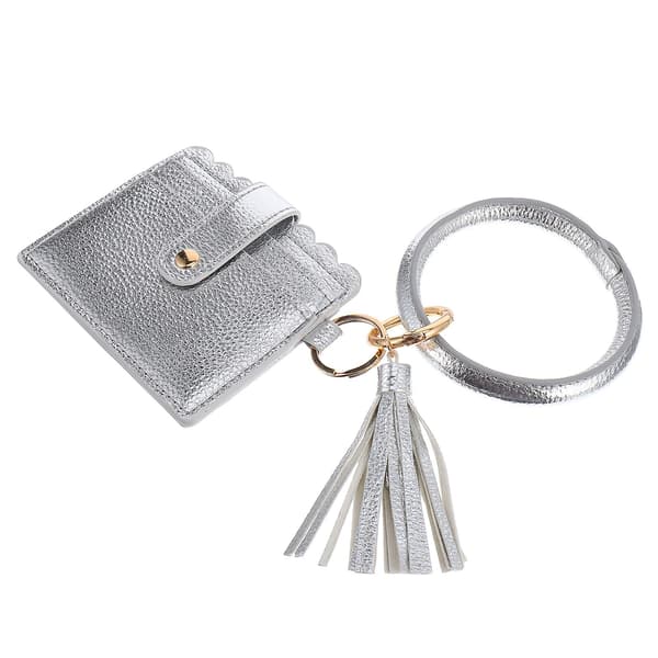 Kvinders PU Læder Pung Clutch Tassel Håndtaske Med Håndledsrem