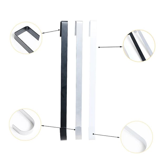 Seppele ripustin etuovelle, metalli, yksi koukku 38cm silver