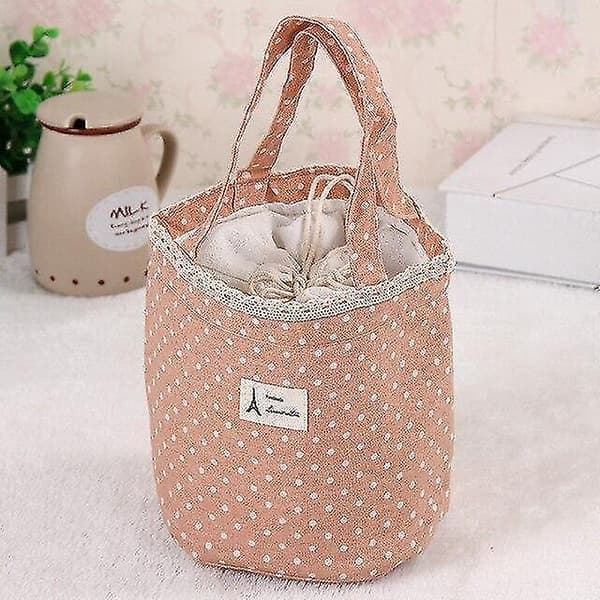 Termisk Isolerad Oxford Picknick Matkylväska Tote Förvaring Isväskor | Lunchväskor (rosa)