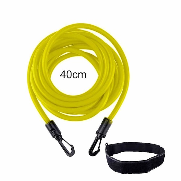 Motståndsbands Simtether Stationär Simning, Simsele Statisk Simningsbälte Yellow 4M