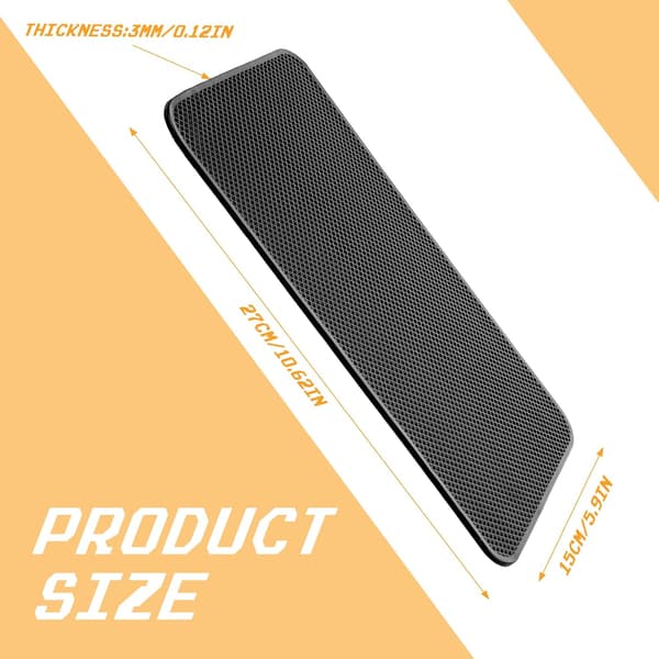 2 stycken (Mesh Textur) Halkfria Mattor för Bilinstrumentbräda, Extra Stora