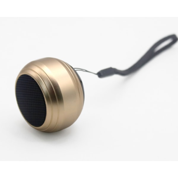 Mini Bluetooth-högtalare, bärbar trådlös Bluetooth-högtalare (guld),