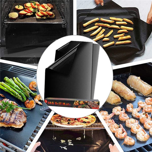 BBQ Grillmatte, 1 stk. BBQ Grillmatter Non-Stick Gjenbrukbar og Baking