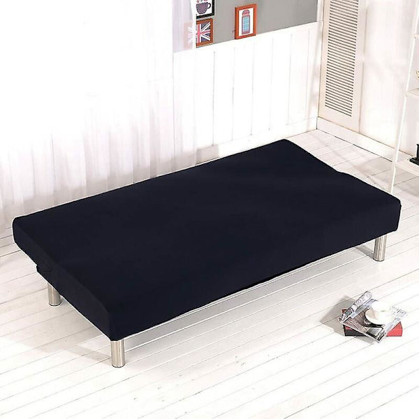 Elastisk Clic Clac Betræk til 3-personers Sofa, Stue Solid Farve Betræk, blackadlala Cisea