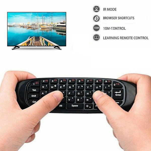 2,4 GHz trådlöst tangentbord och mus med fjärrkontroll för Android PC Smart TV