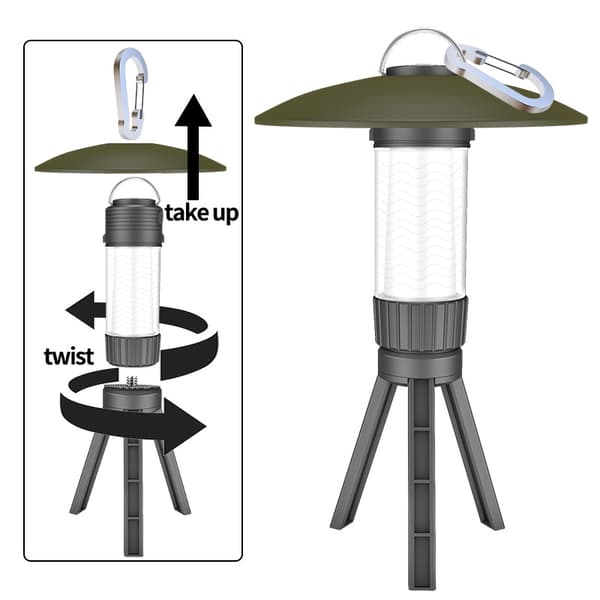 LED Camping Lantern, Vanntett Campingbelysning, for