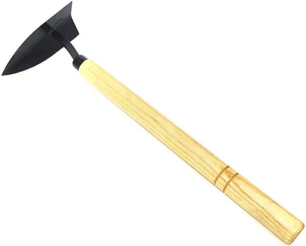 Trädgård Planteringshacka Stålhuvud Trähandtag Ogräshacka Spade