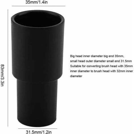 Adapter til støvsugerslange, 32 mm til 35 mm
