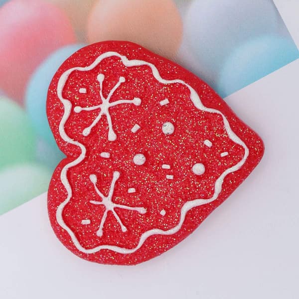 2 stycken Julharts Snögubbe Julgran Kylskåpsmagnet