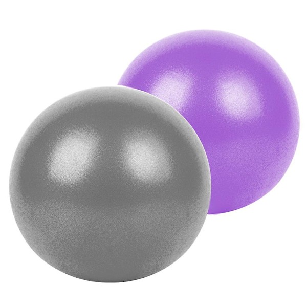 Mini træningsbold, yogaboldpilatesbold, kernetræning og fysioterapi, forbedrer balance Grey Purple