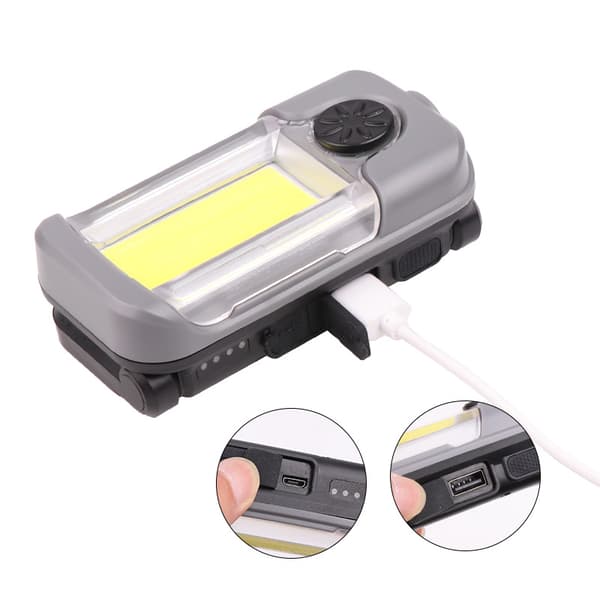 Innebygd XPG+COB Arbeidslys USB-Lading Input Output Sammenleggbar