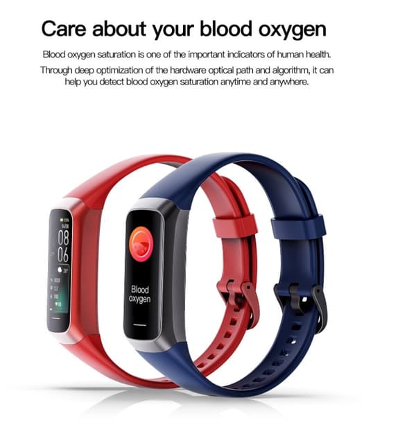 Bluetooth smart sportarmband (silvergrå pulver)