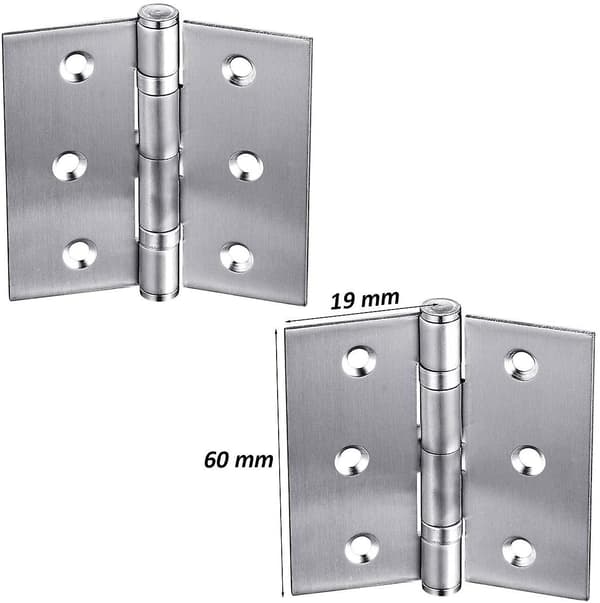 Vikbara dörrgångjärn för hemmagarderobsdörrar, 2,5\" (2-pack)