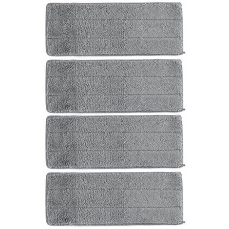 Fällbar Platt Mopp 360° Rotation med 4 Mikrofibermoppar + LAVENTE Hink