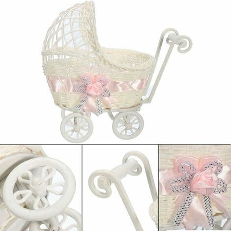 Mini vuggeformet oppbevaringskurv for gavebord ROSA