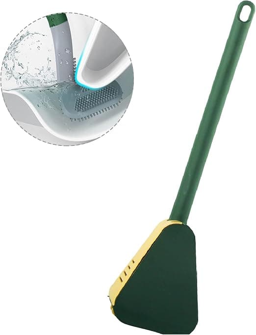 1 stycke grön golfboll silikon toalettborste, halkfri lång