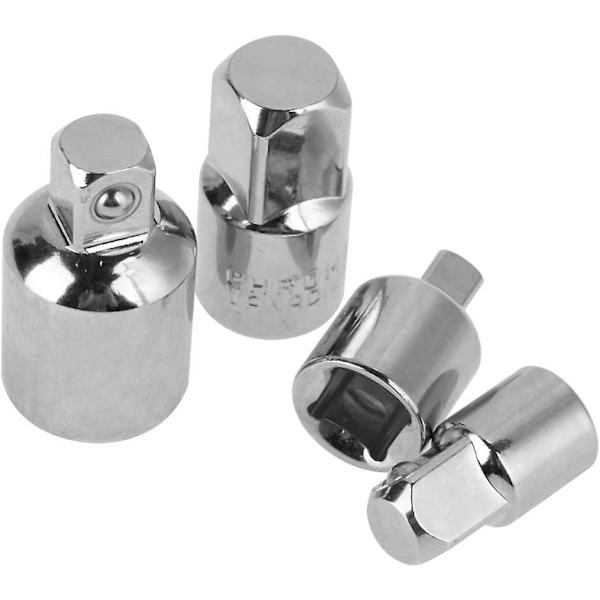 Piao 4-pack Socket Adapter och Reducer, Krom-Vanadium Stål Impact Adapter Reducers, Skiftnyckel Adapter Socket Adapter