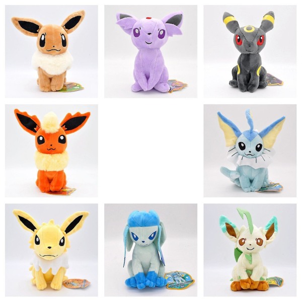 Plush Eevee Dukke Fyllt Leke Barn Gaver Bursdagsgave Dark Blue