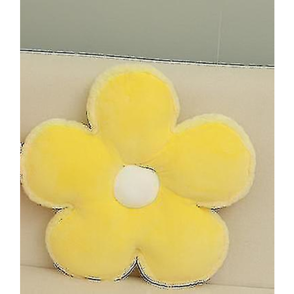 45 cm Kirkas Kukallinen Täytetty Kasvi Pehmolelu Tyyny Kotisohva Tyyny | Pehmolelut (keltainen) A