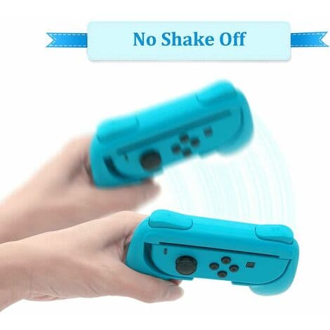 Greb Kompatibel med Joy Con til Switch & OLED Model, Komfortable Joystick Greb - Blå og Rød (2 Pakker)