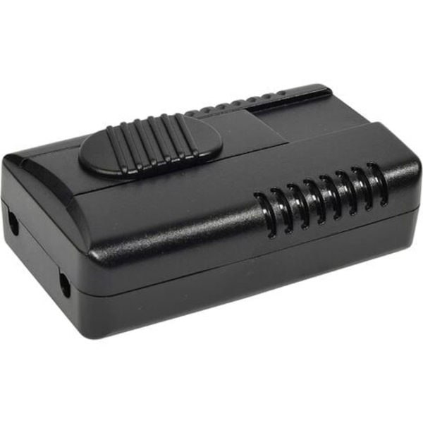 Fodkontakt med skyder 150W 230V Sort LED-kompatibel [Energiklasse A]