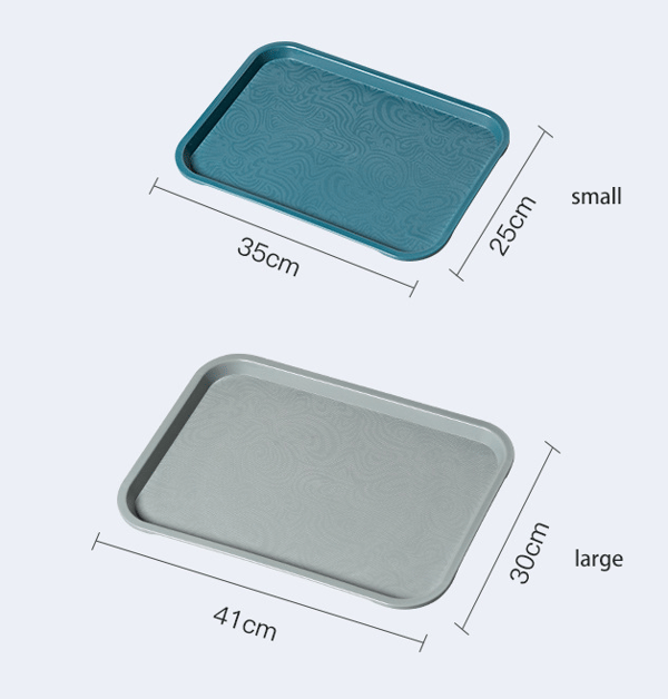 Fruktfat, kakfat, dagisbricka, rektangulär plast, rosa, liten 35*25*2cm,