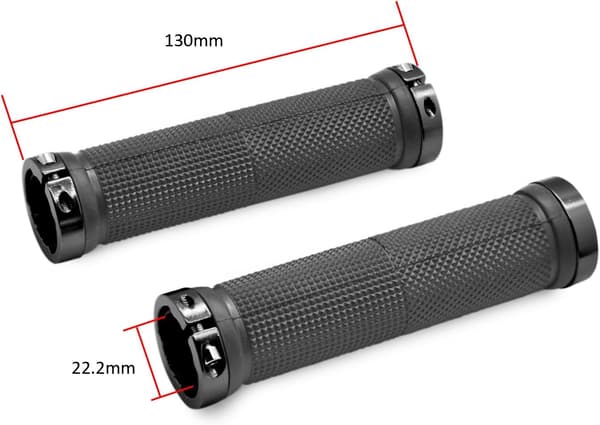 Sorte 1 Par Cykelstyrgreb MTB BMX Greb Længde 13cm