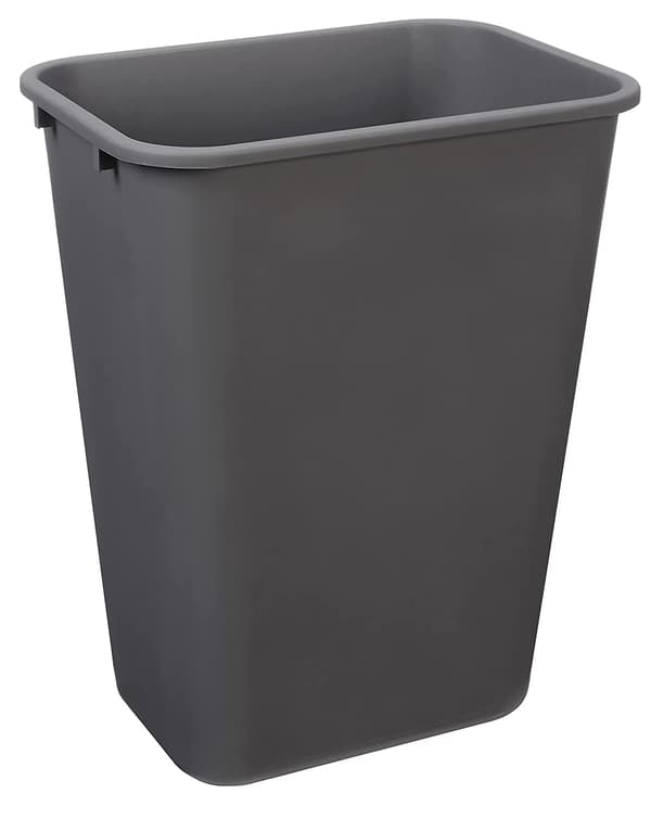 10 Gallon Commercial Trash Can, Grå, 1 Pack