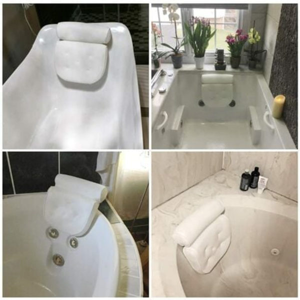 Kylpyammetyyny Luksus kylpy- ja spa-tyyny 4D Air Mesh -teknologialla ja 7 imukupilla Tuki päälle, selälle, hartioille