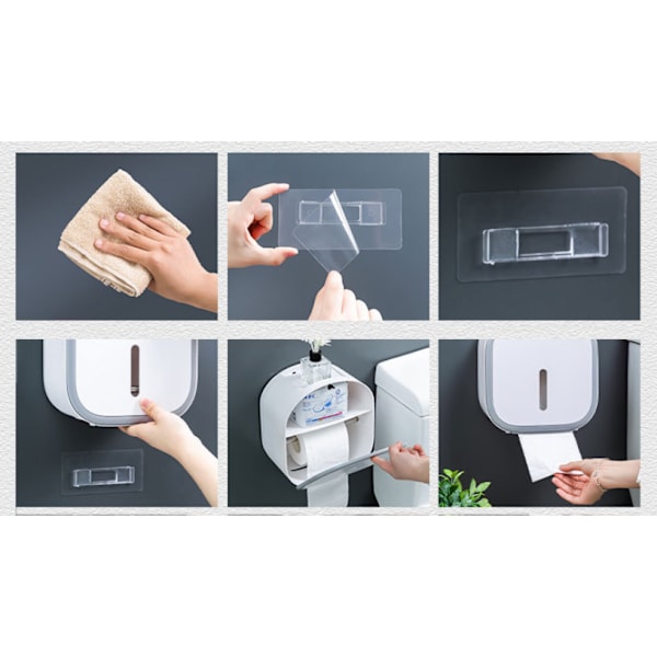 Reikäinen wc-paperilaatikko, wc-paperin säilytykseen (sitruunankeltainen)