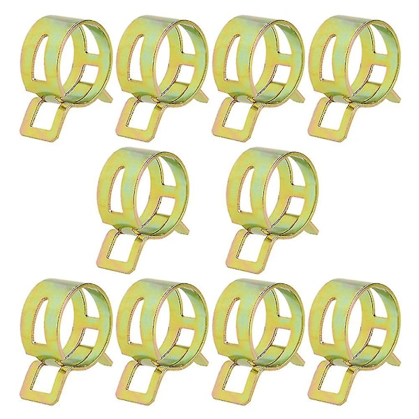 10 st 5-22 mm Fjäderklämmor Bränsleslang Vattenrör Slangklämmor Fäste Inner diameter 22mm