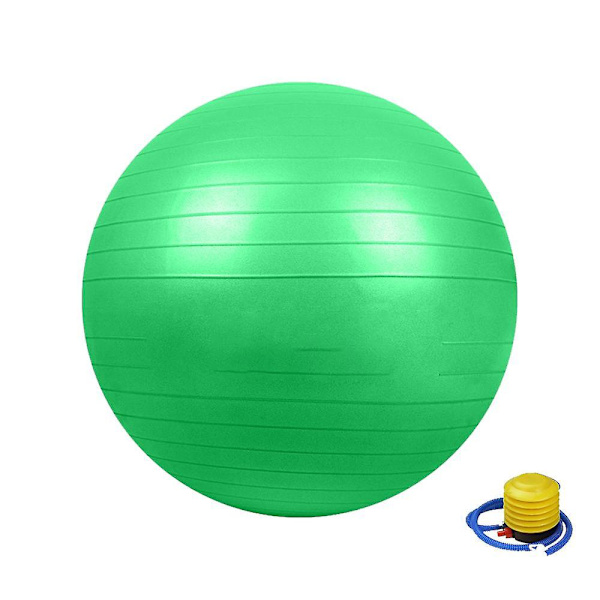 Träningsboll, Stabilitetsboll för Hemmet, Yoga, Gym Boll, Fysioboll, Schweizisk Boll, Fysioterapi Green 45CM