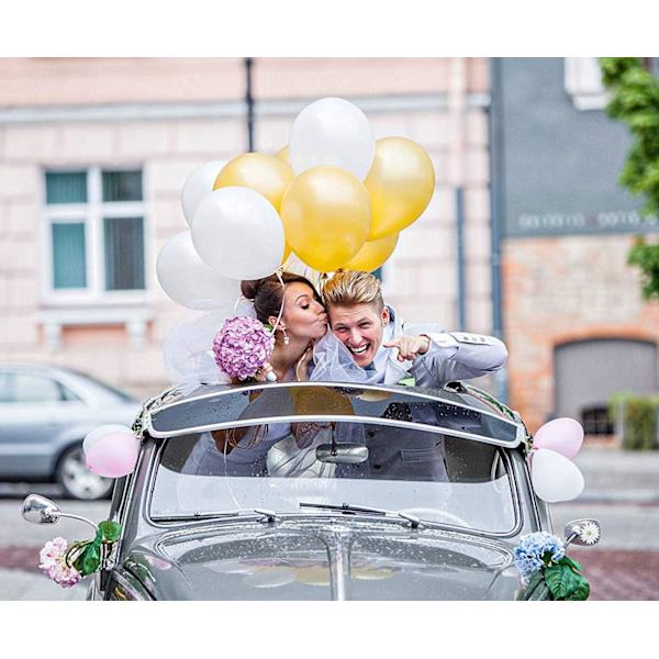 Guldballonger, 100 st Guldballonger 30cm Helium Ballonger för Guldbröllop, Guld Dekoration Födelsedag, JGA Guld Party Dekoration, Gatsby Fest